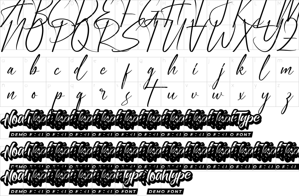 Character map of Manchester Park Font