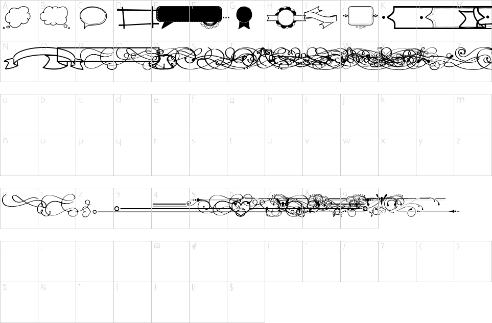 Character map of It Was A Good Day Font