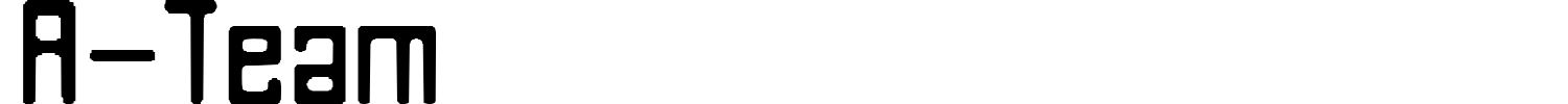 A-Team Font preview