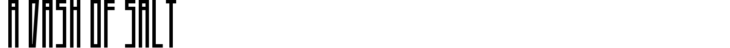 A Dash Of Salt Font preview