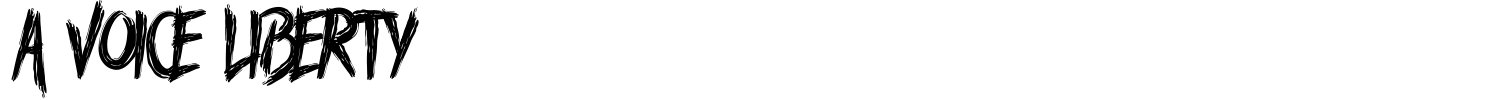 A Voice Liberty Font preview