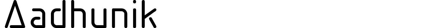 Aadhunik Font preview