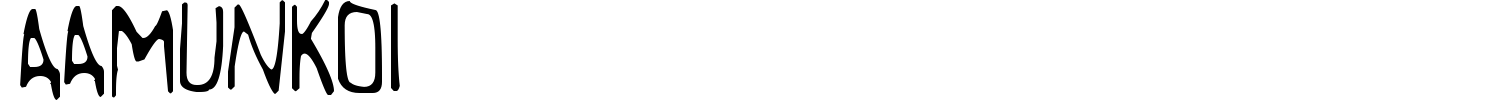 Aamunkoi Font preview
