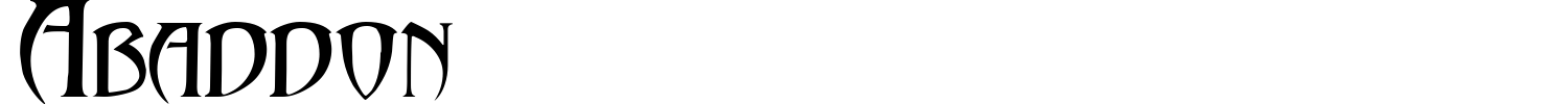 Abaddon Font preview