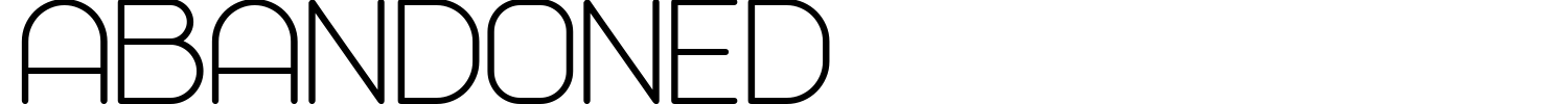 Abandoned Font preview