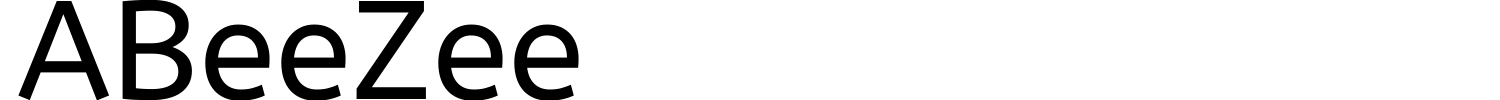 ABeeZee Font preview