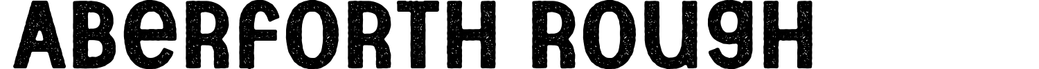 Aberforth Rough Font preview
