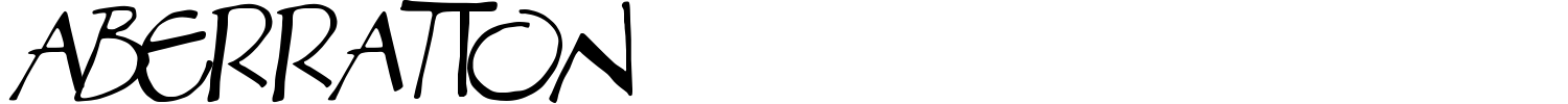 Aberration Font preview