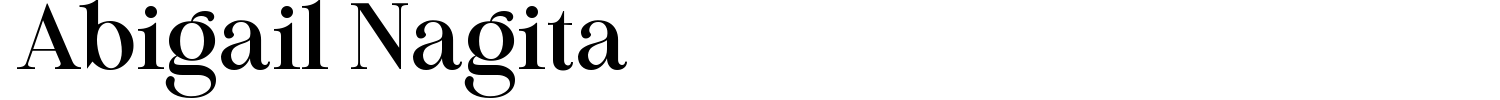 Abigail Nagita Font preview