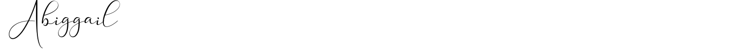 Abiggail Font preview