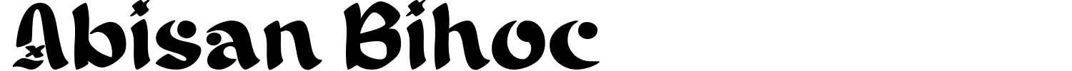 Abisan Bihoc Font preview
