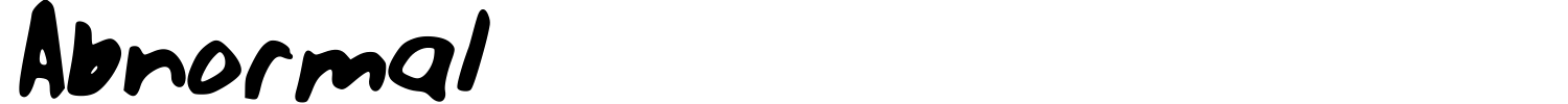 Abnormal Font preview