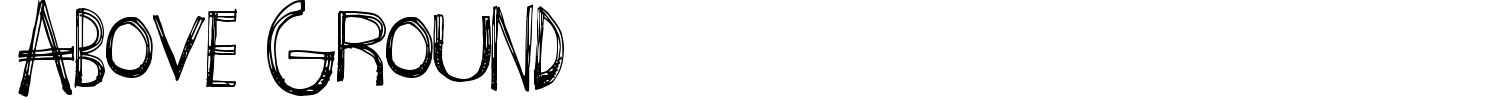 Above Ground Font preview