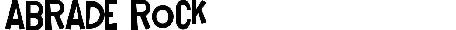 Abrade Rock Font preview