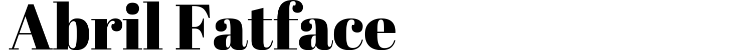 Abril Fatface Font preview