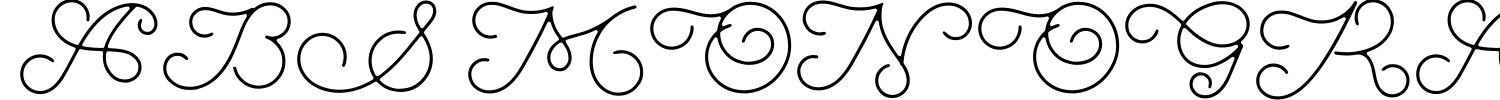 ABS Monogram Font preview
