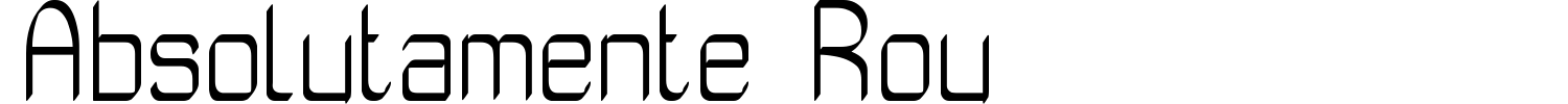 Absolutamente Rou Font preview