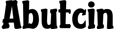 Abutcin Font preview