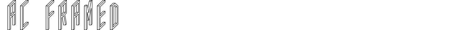 AC Framed Font preview