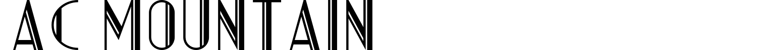 AC Mountain Font preview