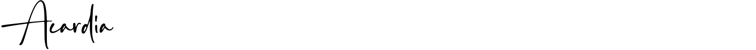 Acardia Font preview