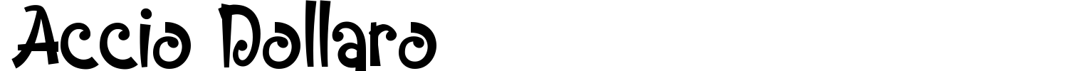 Accio Dollaro Font preview