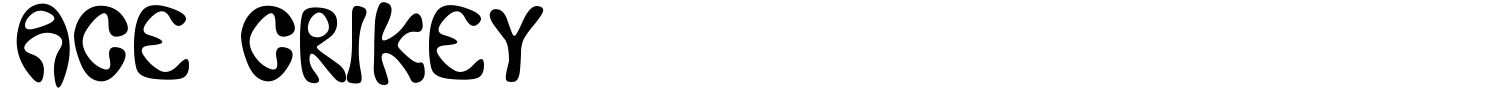 Ace Crikey Font preview
