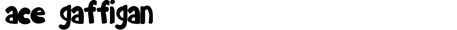 Ace Gaffigan Font preview