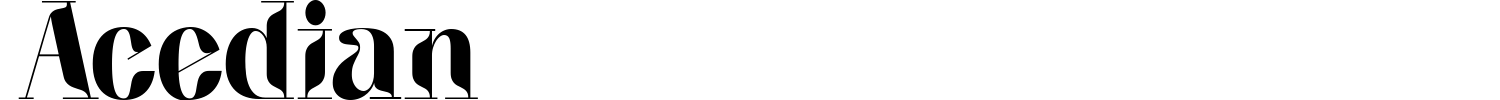 Acedian Font preview