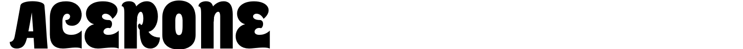 Acerone Font preview