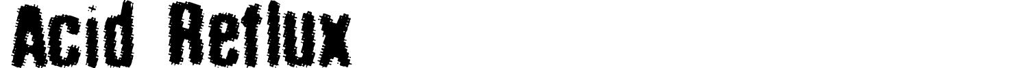 Acid Reflux Font preview