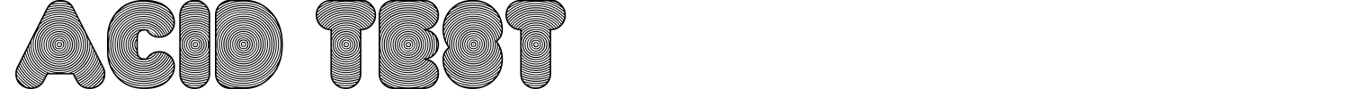 Acid Test Font preview