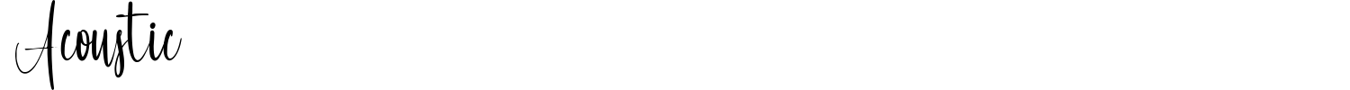 Acoustic Font preview
