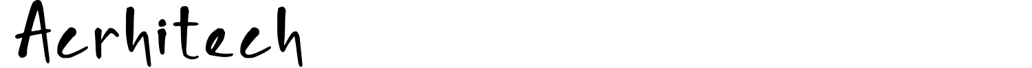 Acrhitech Font preview