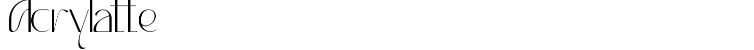 Acrylatte Font preview
