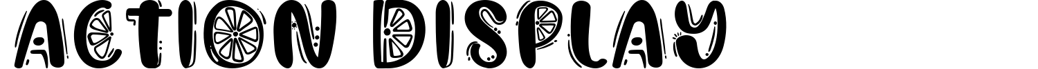 Action Display Font preview