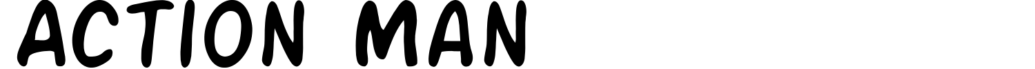 Action Man Font preview
