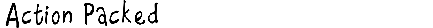 Action Packed Font preview