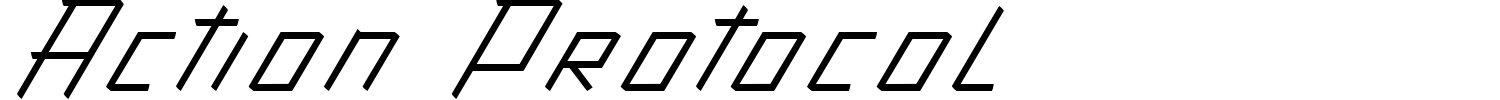 Action Protocol Font preview
