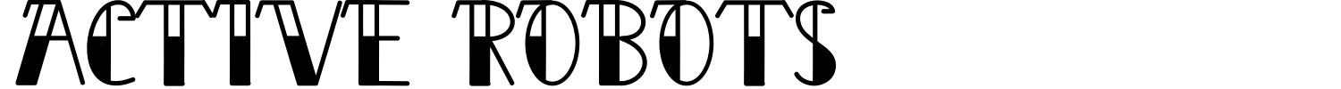 Active Robots Font preview