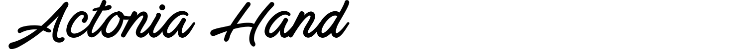 Actonia Hand Font preview