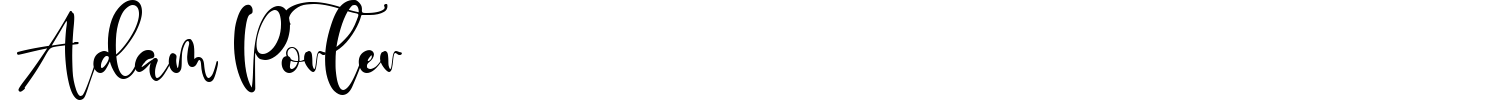 Adam Porter Font preview