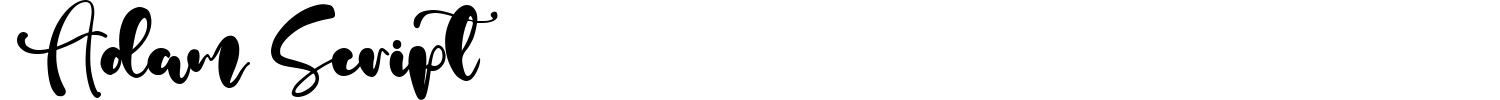 Adam Script Font preview
