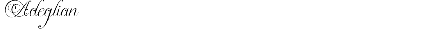 Adeglian Font preview