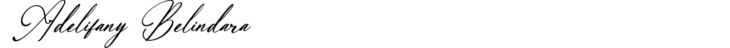 Adelifany Belindara Font preview