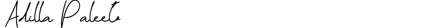 Adilla Paleeto Font preview