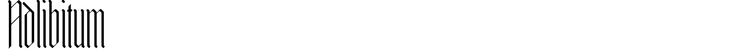 Adlibitum Font preview