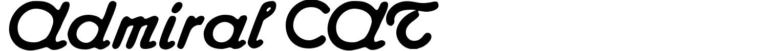 Admiral CAT Font preview