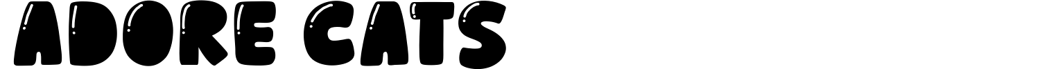 Adore Cats Font preview