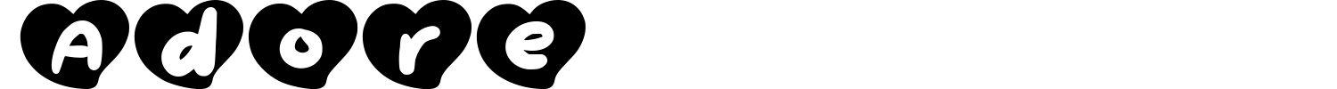 Adore Font preview